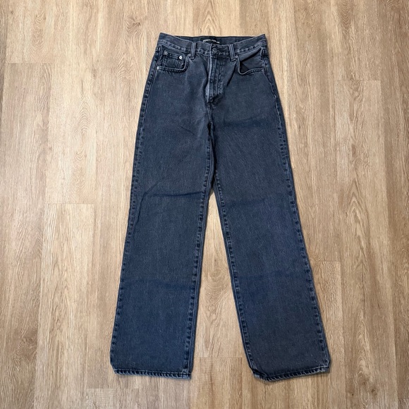 Denim Forum Denim - Denim Forum The Farrah High Rise Wide Size 25 Black